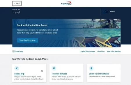 Capital One Travel Portal