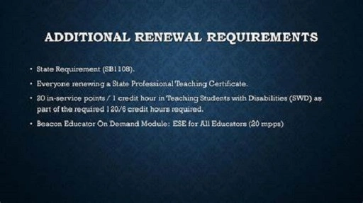 Certification and Additional Requirements