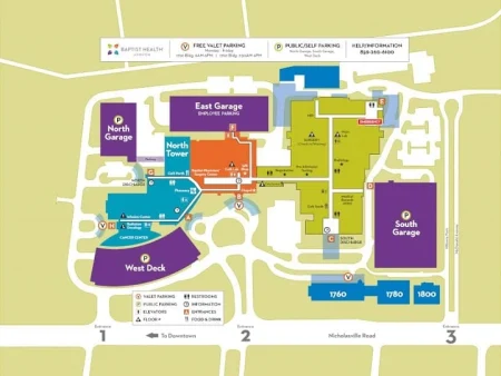 baptist hospital map